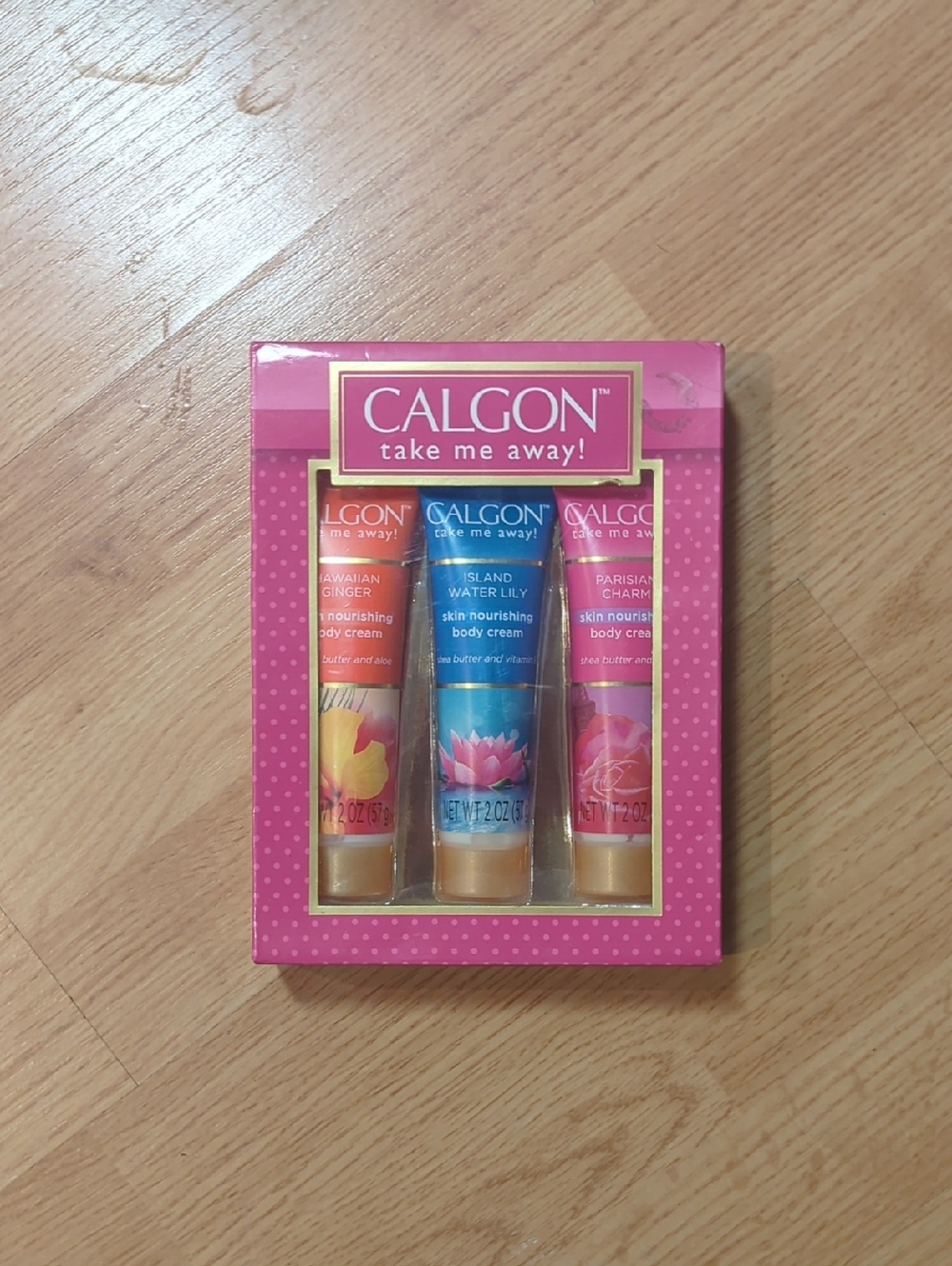 Calgon Take Me Away! Trio Skin Nourishing Body Creams - Pink/Blue/Orange